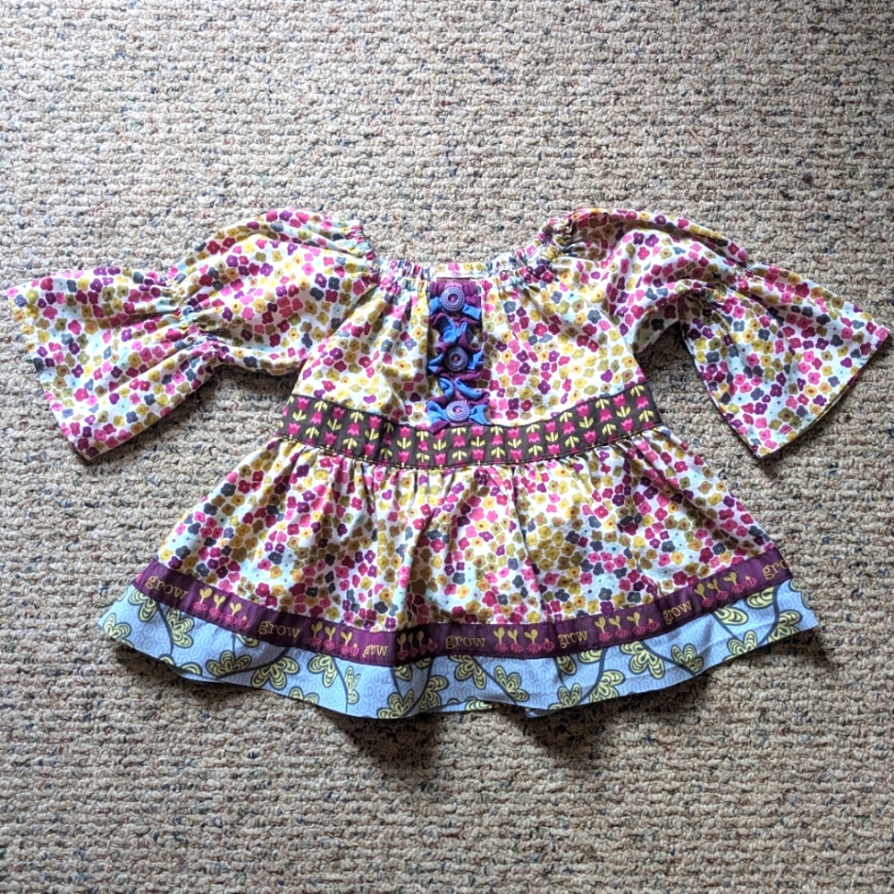 Matilda Jane Sz 18 mo Peasant Top Grow Flowers